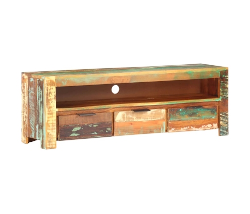 Mueble para TV de madera maciza reciclada 119x30x41 cm