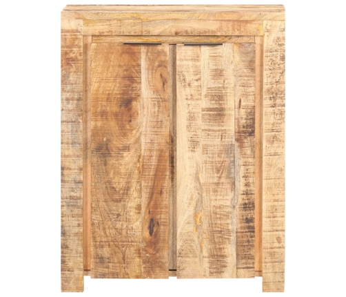 Aparador de madera de mango rugosa 59x33x75 cm