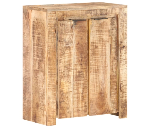 Aparador de madera de mango rugosa 59x33x75 cm