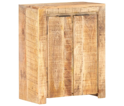 Aparador de madera de mango rugosa 59x33x75 cm