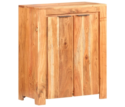 Aparador de madera maciza de acacia 59x33x75 cm