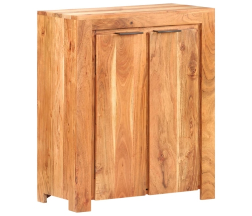 Aparador de madera maciza de acacia 59x33x75 cm