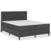 Cama box spring tela gris oscuro 160x200 m