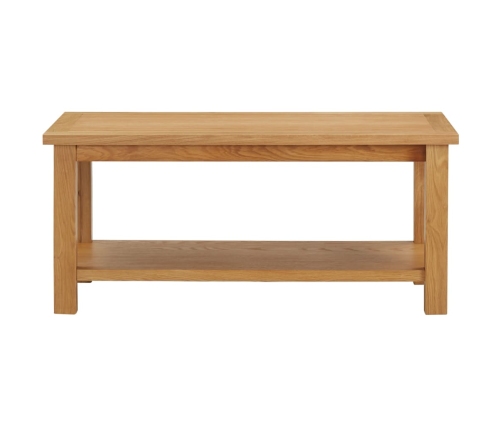 Mesa de centro de madera maciza de roble 90x45x40cm