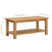 Mesa de centro de madera maciza de roble 90x45x40cm