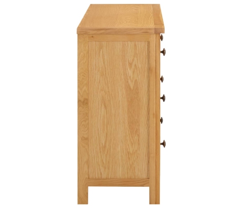 Cajonera de madera de roble macizo 105x33,5x73 cm