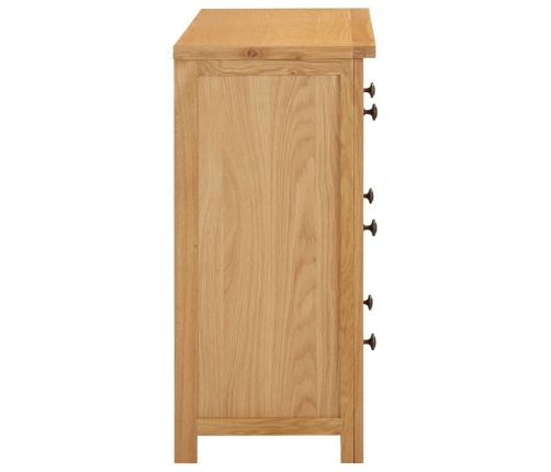 Cajonera de madera de roble macizo 80x35x75 cm