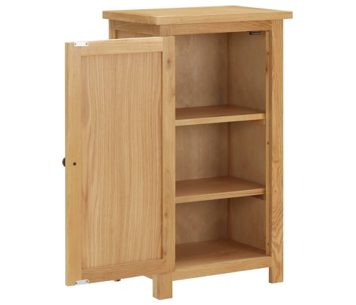 Aparador de madera de roble maciza 45x32x85 cm