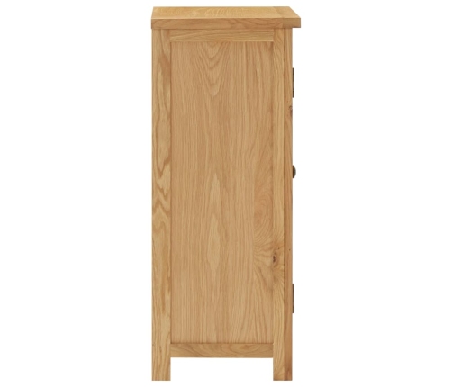 Aparador de madera de roble maciza 45x32x85 cm