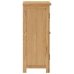 Aparador de madera de roble maciza 45x32x85 cm