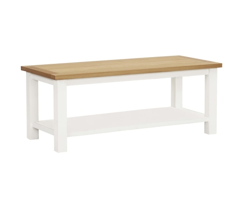 Mesa de centro de madera maciza de roble 110x55x40 cm