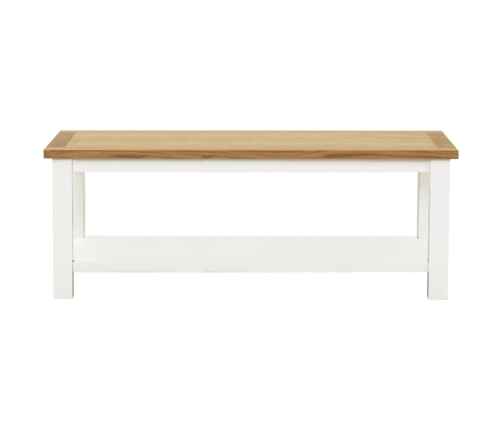 Mesa de centro de madera maciza de roble 110x55x40 cm