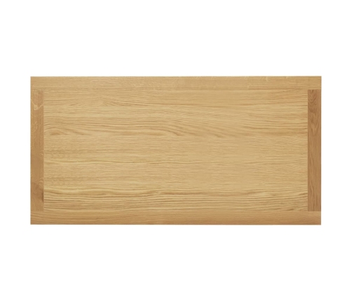 Mesa de centro de madera maciza de roble 110x55x40 cm