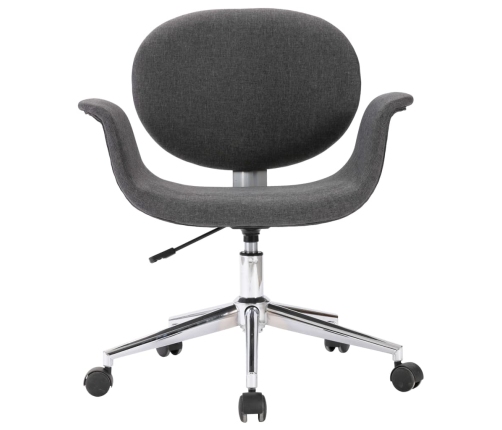 Silla de oficina giratoria de tela gris