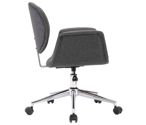 Silla de oficina giratoria de tela gris