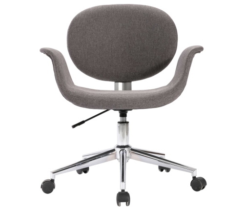 Silla de oficina giratoria de tela gris