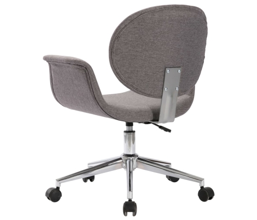 Silla de oficina giratoria de tela gris