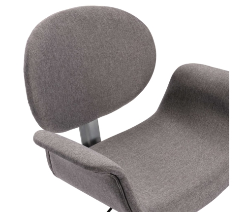 Silla de oficina giratoria de tela gris