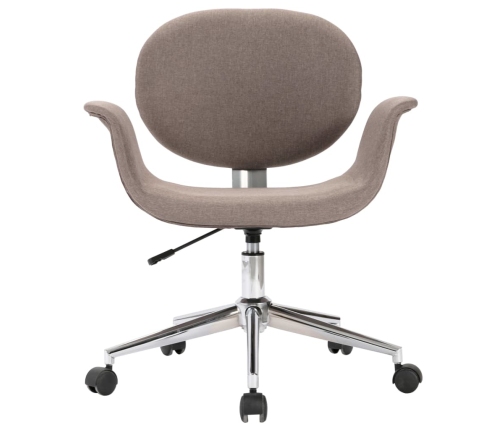 Silla de oficina giratoria de tela gris taupe