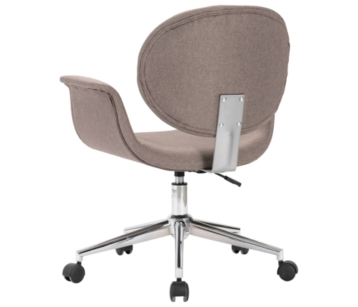 Silla de oficina giratoria de tela gris taupe