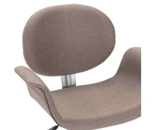 Silla de oficina giratoria de tela gris taupe