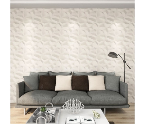 Paneles de pared 3D 12 unidades 0,5x0,5 m 3m²