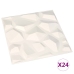 vidaXL Paneles de pared 3D 24 unidades 0,5x0,5 m 6 m²