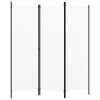 Biombo divisor de 3 paneles blanco 150x180 cm