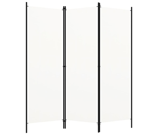 Biombo divisor de 3 paneles blanco 150x180 cm