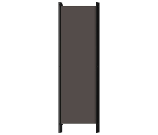 Biombo divisor de 3 paneles gris antracita 150x180 cm