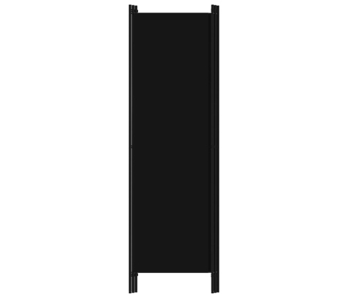 Biombo divisor de 3 paneles negro 150x180 cm