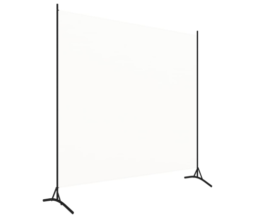 Biombo divisor de tela blanco 175x180 cm