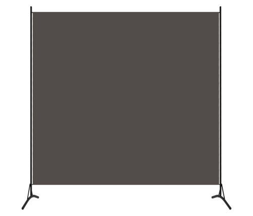 Biombo divisor de 1 panel gris antracita 175x180 cm