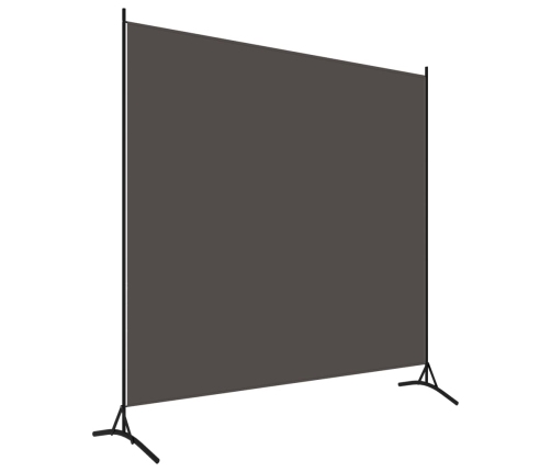 Biombo divisor de 1 panel gris antracita 175x180 cm