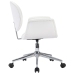 Sillas de comedor giratorias 4 unidades cuero sintético blanco