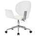 Sillas de comedor giratorias 4 unidades cuero sintético blanco