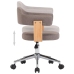 Sillas comedor giratorias 2 uds madera curvada tela gris taupe