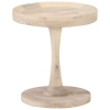 Mesa auxiliar de madera maciza de mango Ø40x45 cm