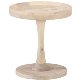 Mesa auxiliar de madera maciza de mango Ø40x45 cm