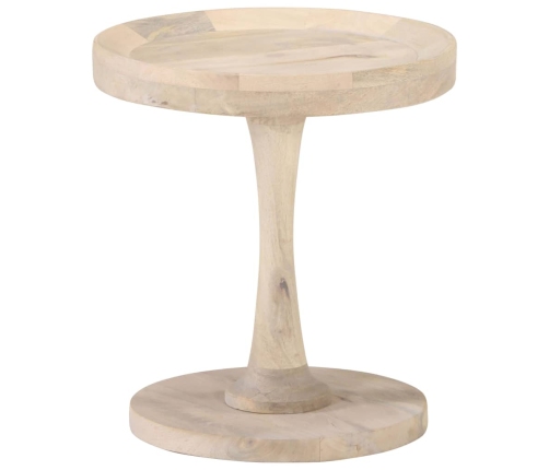 Mesa auxiliar de madera maciza de mango Ø40x45 cm