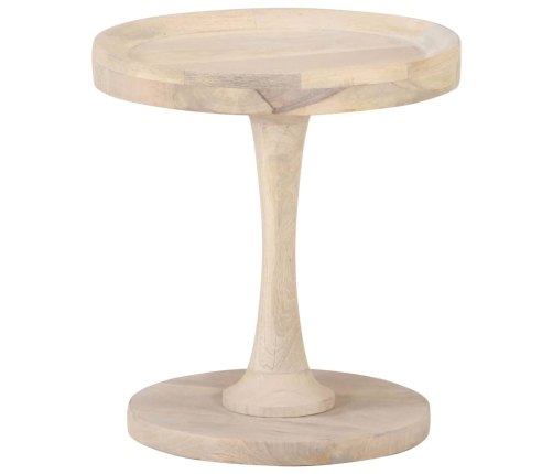 Mesa auxiliar de madera maciza de mango Ø40x45 cm