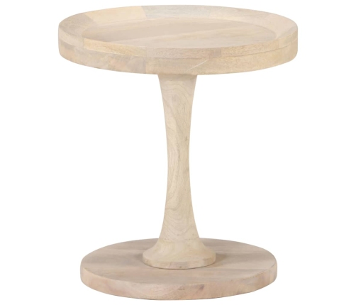 Mesa auxiliar de madera maciza de mango Ø40x45 cm