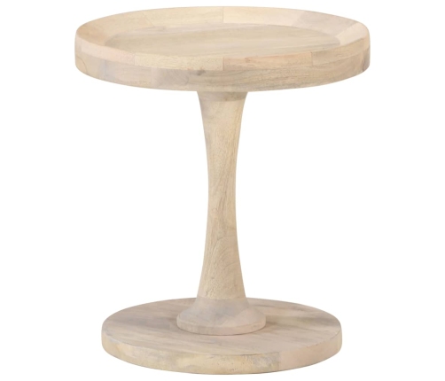 Mesa auxiliar de madera maciza de mango Ø40x45 cm