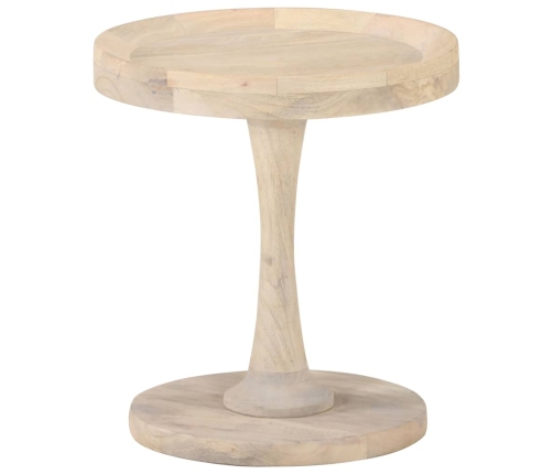 Mesa auxiliar de madera maciza de mango Ø40x45 cm