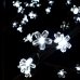 Árbol de Navidad 120 LEDs blanco frío flores de cerezo 150 cm