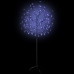 Árbol de Navidad 120 LEDs luz azul fría flores de cerezo 150 cm