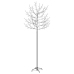 Árbol de Navidad 220 LEDs luz blanca cálida flores de cerezo 220 cm