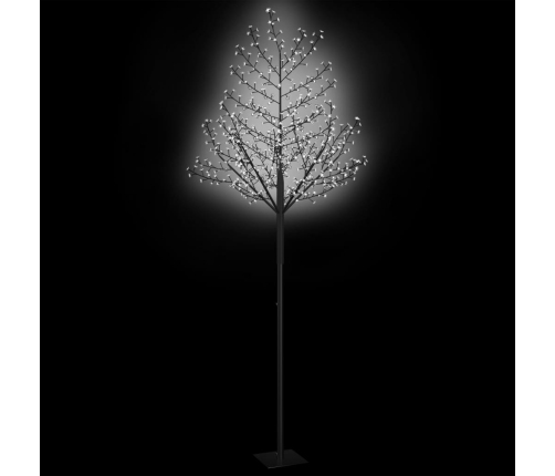 Árbol de Navidad 600 LEDs blanco frío flores de cerezo 300 cm