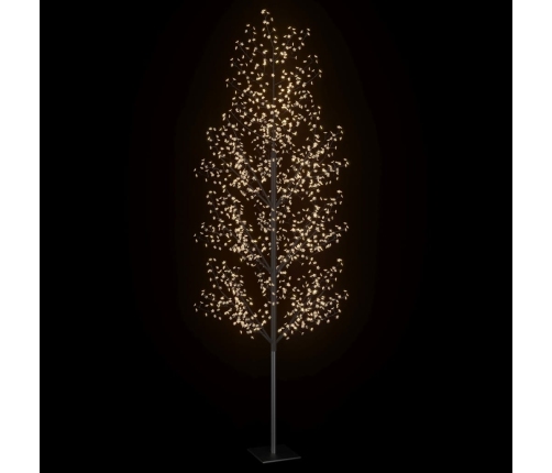 Árbol de Navidad 1200 LED blanco cálido flores de cerezo 400 cm