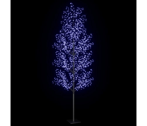 Árbol de Navidad 1200 LED luz azul fría flores de cerezo 400 cm